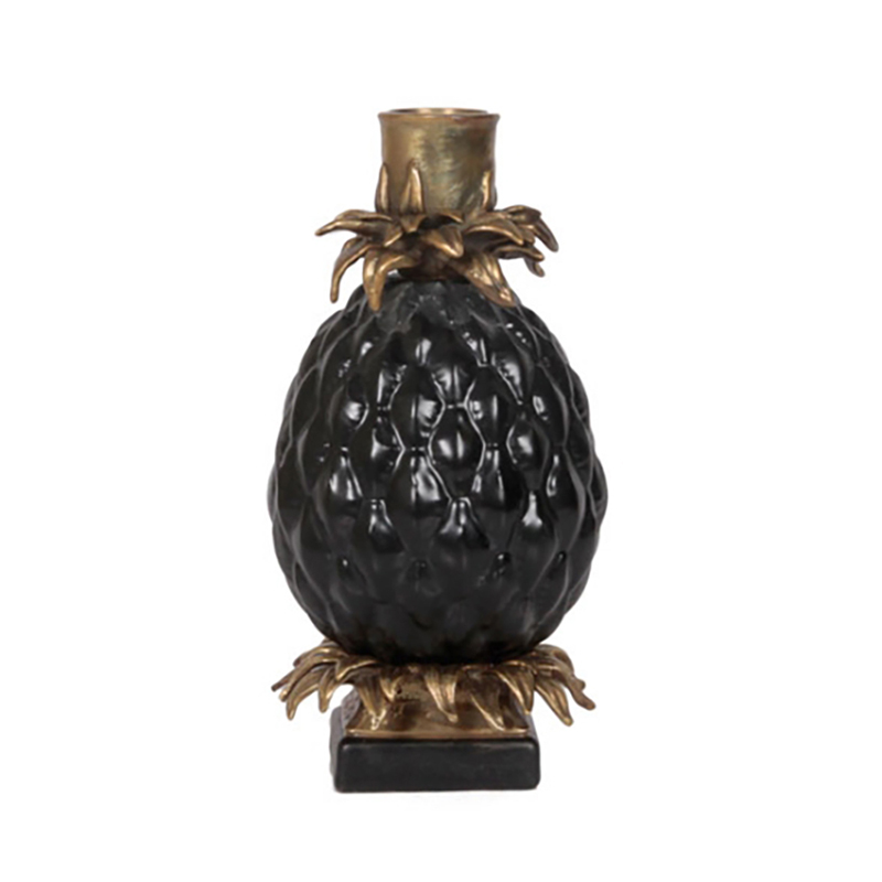 Pineapple Candleholder, Black